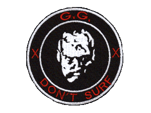 GG Allin "GG don't surf" patch 3 inch